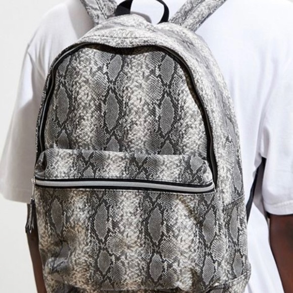 Snake Skin Faux Leather Backpack - Picture 2 of 4